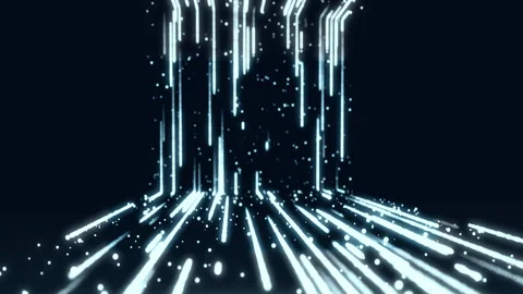 Feature digital data streams, cyber elements, and futuristic technology motif Stock Footage 271189081