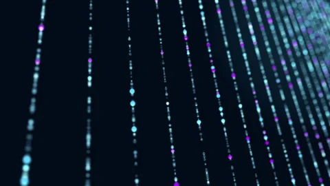 Feature digital data streams, cyber elements, and futuristic technology motif Stock Footage 271618104