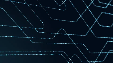 Feature digital data streams, cyber elements, and futuristic technology motif Stock Footage 271620229