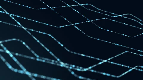 Feature digital data streams, cyber elements, and futuristic technology motif Stock Footage 271620862