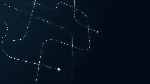 Feature digital data streams, cyber elements, and futuristic technology motif Stock Footage 274175987