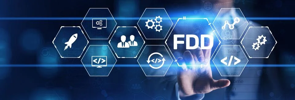 Feature-Driven Development FDD for Agile Software Projects. Stock Photos