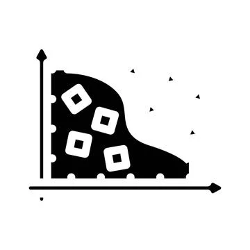 Feature extraction machine learning glyph icon vector illustration イラスト素材