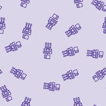 Feature extraction machine learning line seamless pattern Illustrazione stock