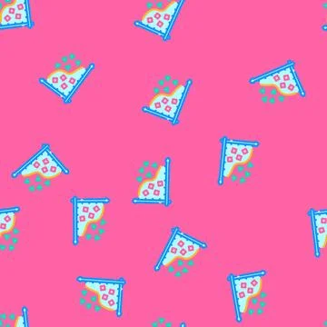 Feature extraction machine learning vector seamless pattern 库存插图