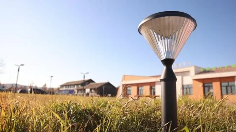 Featured Ground Mounted Street Light Fixture Stock Footage 333631906