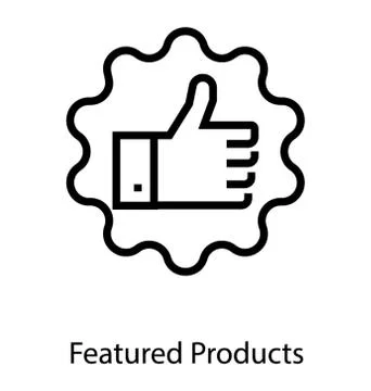 Featured Product Label Stock Illustration