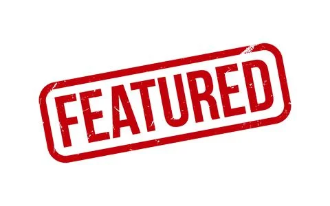 Featured Rubber Stamp Seal Vector Stock Illustration