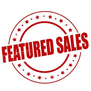 Featured sales Stock Illustration
