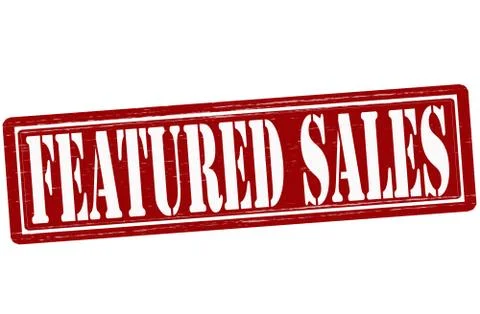 Featured sales Stock Illustration