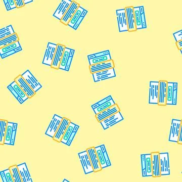 Featured snippet seo vector seamless pattern Stock Illustration