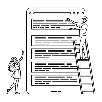 Featured snippet vector Stock Illustration