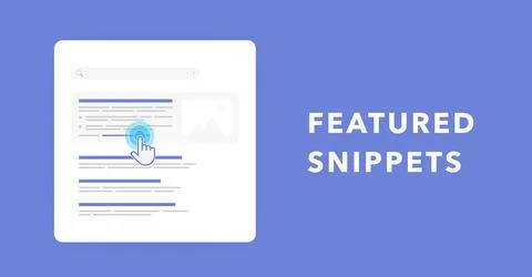 Featured snippets - extended top search results. Optimize website for SEO with Stock Illustration