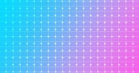 Features animated geometric shapes on a background. Abstract Digital Data T.. Illustrazione stock