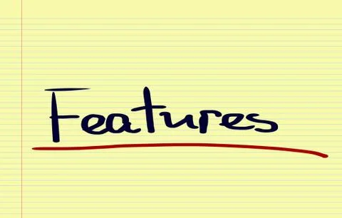 Features Concept Stock Illustration