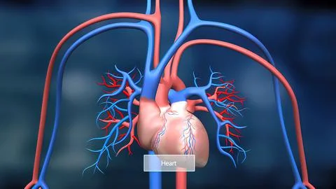 This features the heart and circulatory system and how they work. Stockillustratie