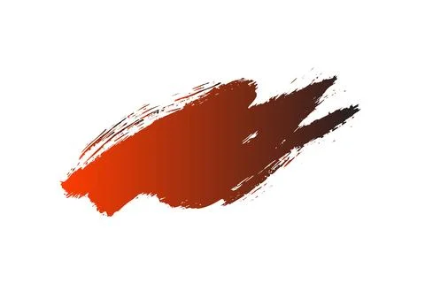 Features a reddish-brown shaded brush stroke isolated on a white backdrop, di イラスト素材