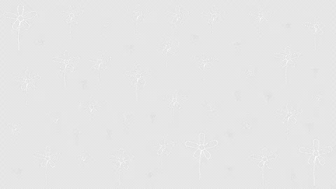 Features a scattered array of hand-drawn white flowers of varying sizes con.. Stock Footage 310537267