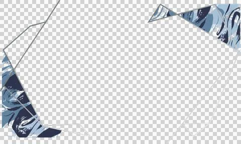 Featuring abstract polygonal silver frame with marbled blue insets in flat Stock Illustration