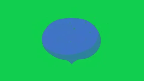 Featuring an animated speech bubble with a dynamic circular design. Stock Footage 306848318