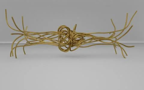 Featuring golden cords Stock Illustration