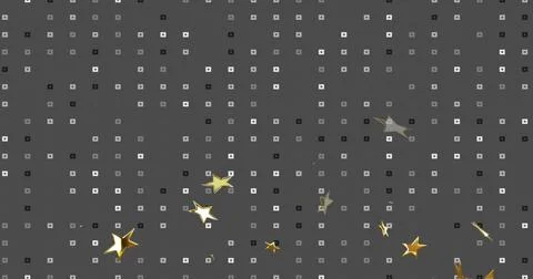 Featuring grid pattern filling width in abstract digital design, with metallic Stock Illustration