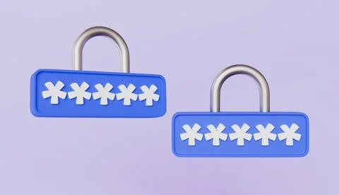 Featuring secure login with password protection, Depicting robust cyber security イラスト素材