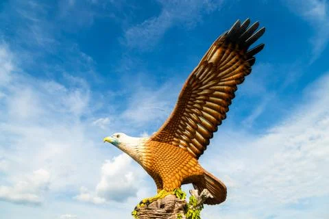 Feb 2017 - Langkawi, Malaysia - Eagle Square in Langkawi is the symbol of Lan Stock Photos