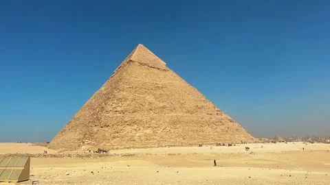 Feb12, 2026, Egypt, Cairo: Timelapse of the majestic Egyptian pyramids in Cairo Stock Footage 340232514