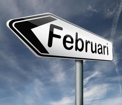Februari Illustrazione stock
