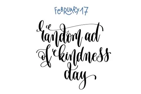 February 17 - random act of kindness day Stock Illustration