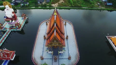 February 2016. Wat Plai Laem in Koh Samui, Thailand Stock Footage 59869665