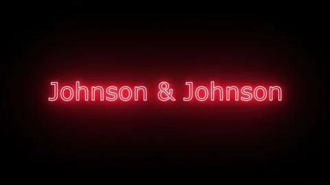 February 2023: Johnson and Johnson, Written in Neon Text Effect with a bit of Stock Footage 239163439