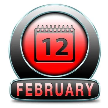 February Stock Illustration