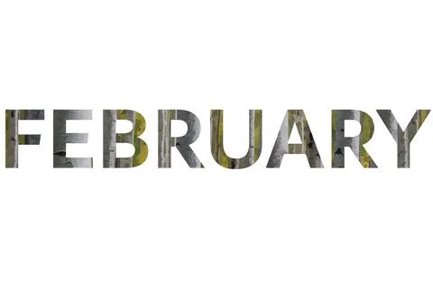 FEBRUARY Stock Illustration