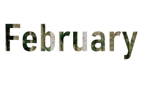 February Stock Illustration