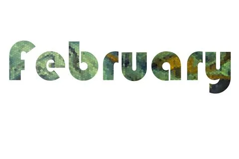 February Stock Illustration
