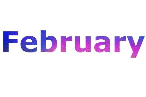 February Stock Illustration