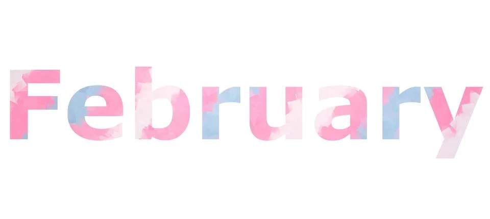 February Stock Illustration