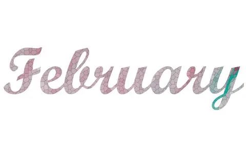 February Stock Illustration