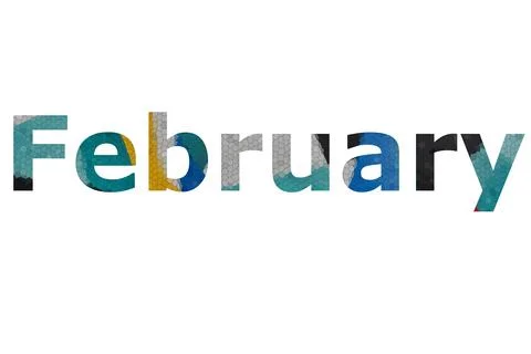February Stock Illustration