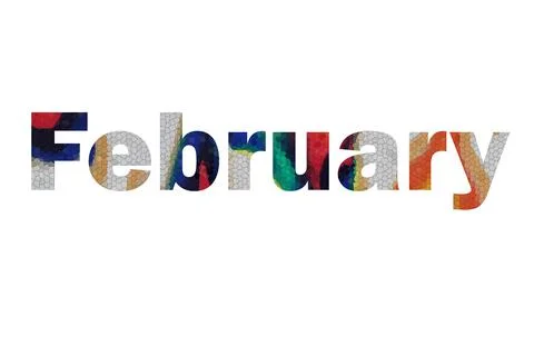 February Stock Illustration