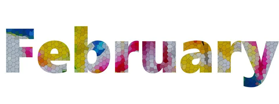 February Stock Illustration