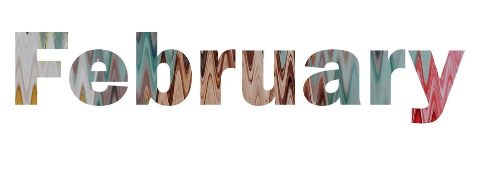 February Stock Illustration