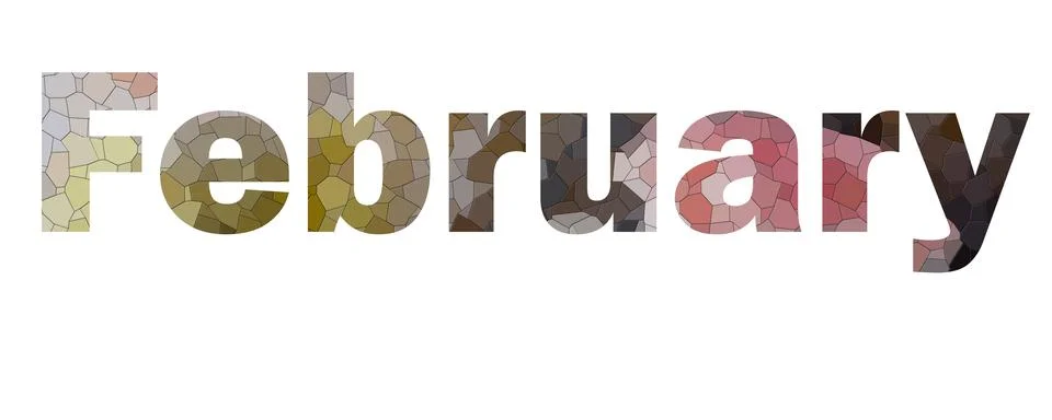 February Stock Illustration