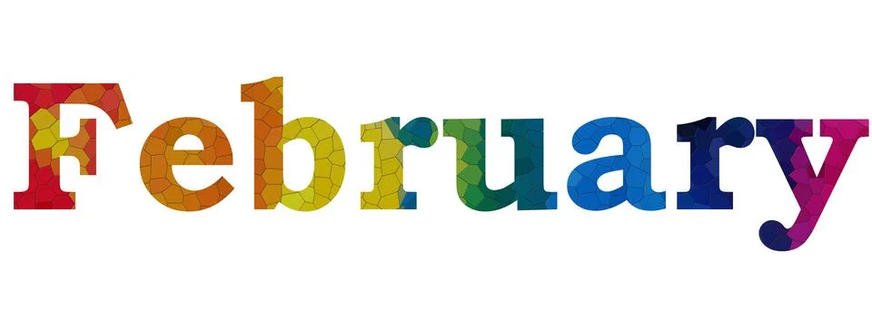 February Stock Illustration