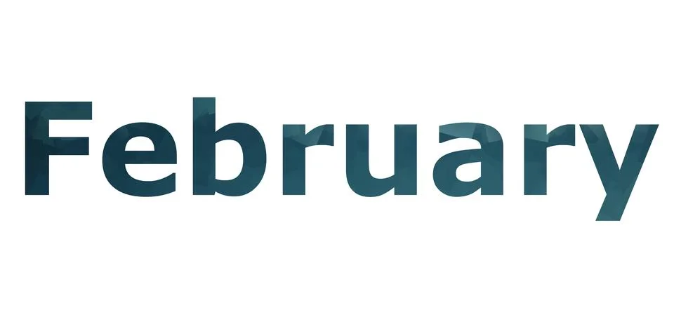 February Stock Illustration