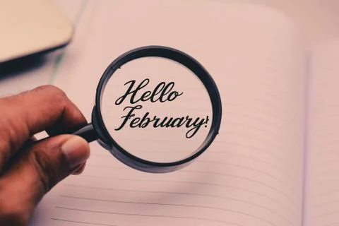 February month concept Stock Photos