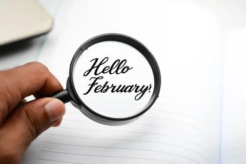 February month concept Stock Photos