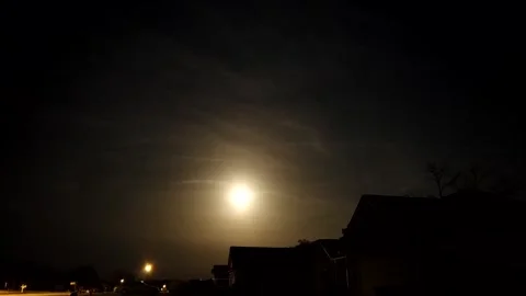 February Moonrise 001 库存影片 150431453